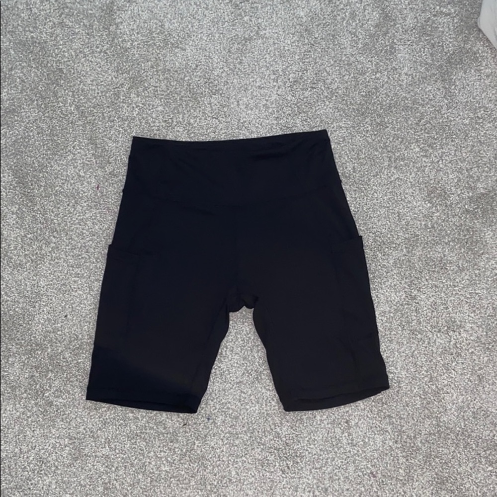 Black biker shorts